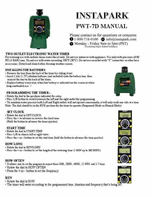 Instapark Pwt 7d Manual_pdf